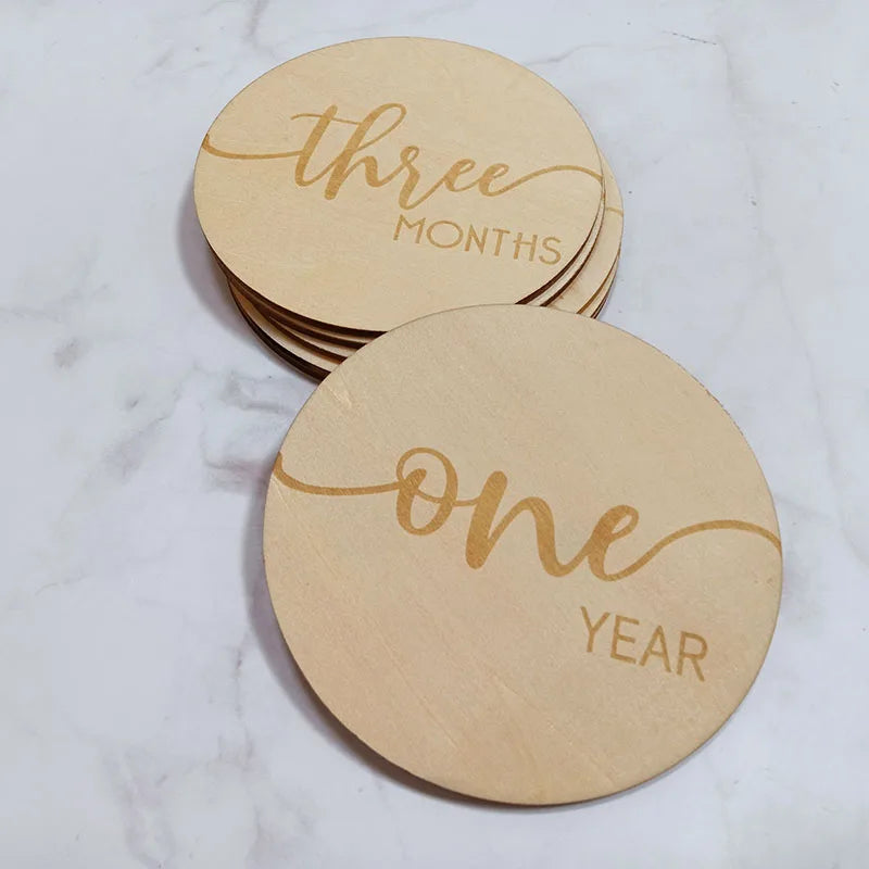 Baby Milestone Cards, Wooden Milestone Signs, Baby Shower Gift, Newborn Photo Props, Baby Monthly Milestone Markers