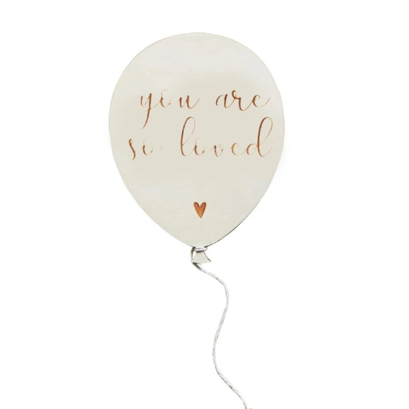 Baby Wooden Balloon Milestone Newborn Birth 1-12 Month Card Birthday Gift Toddler Wooden Commemorativenir Photography Prop Toy