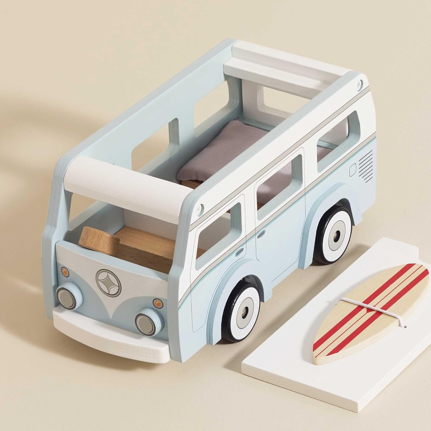 - Wooden Holiday Campervan with Detachable Surfboard | Suitable for 3 Year Old +