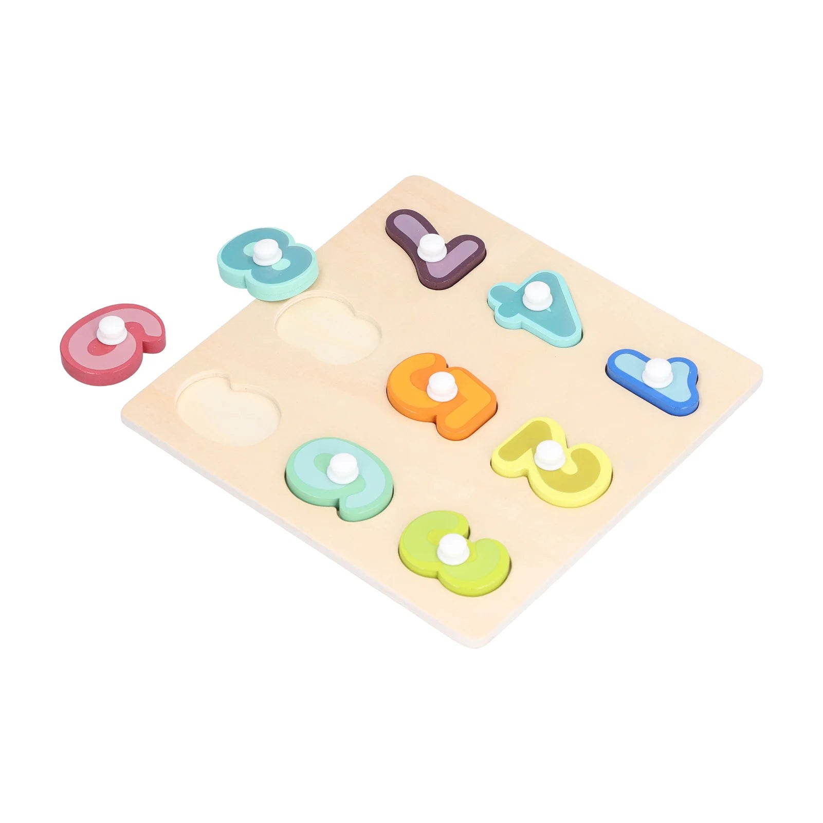 Wood Toddler Puzzles Toys,Wooden Peg Puzzles Toys Toddler Educational Knob Learning Puzzle Board Toys for Kids,Learning Board Puzzles Toys