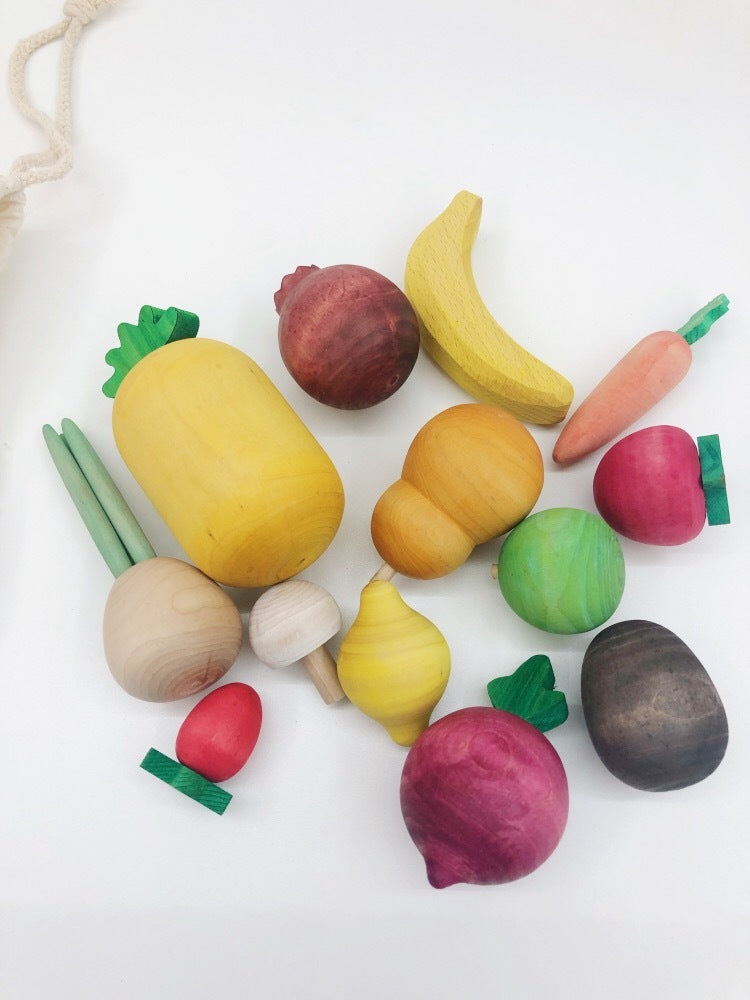 Wooden Fruits and Veggies