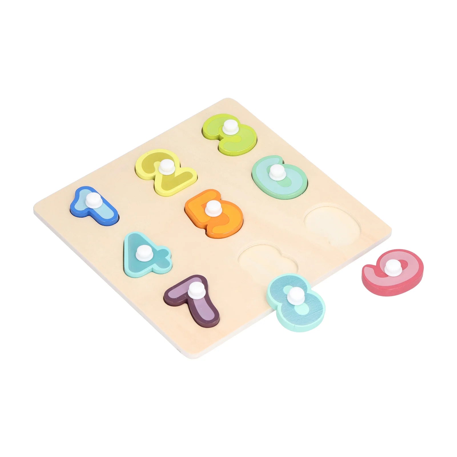 Wood Toddler Puzzles Toys,Wooden Peg Puzzles Toys Toddler Educational Knob Learning Puzzle Board Toys for Kids,Learning Board Puzzles Toys