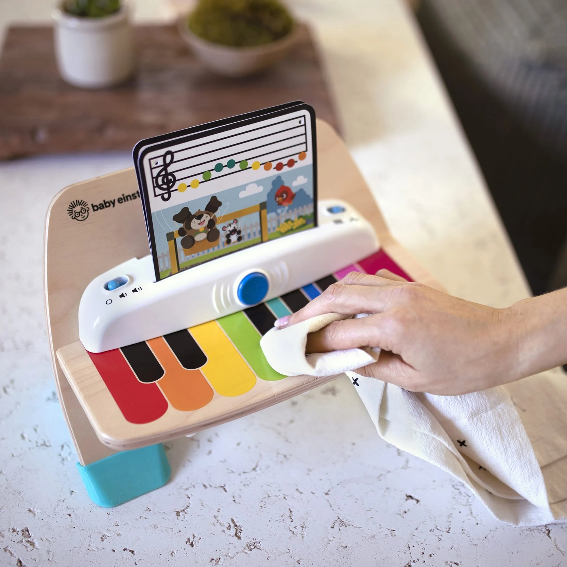 Hape Magic Touch Piano Wooden Musical Baby and Toddler Toy Age 6 Months and Up