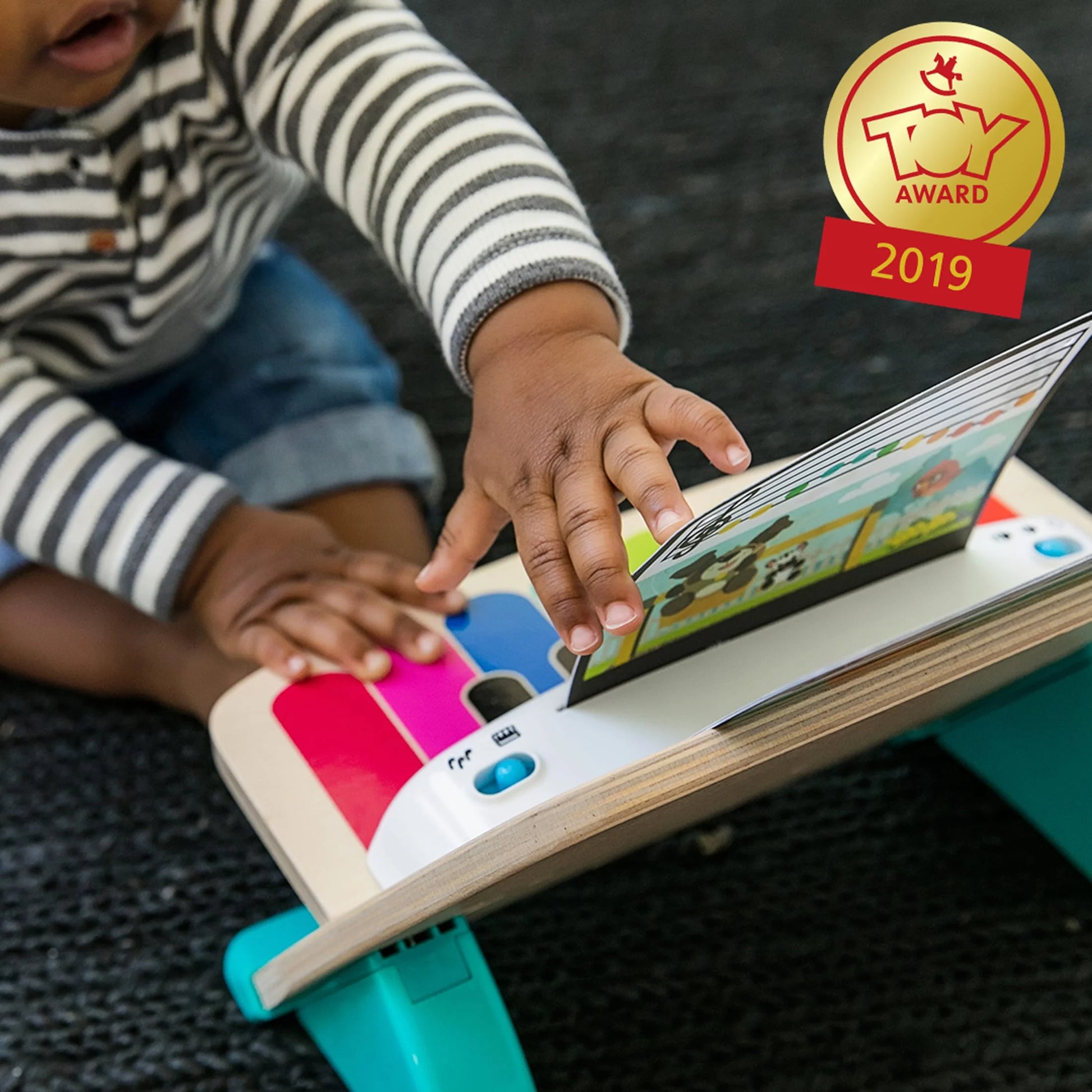 Hape Magic Touch Piano Wooden Musical Baby and Toddler Toy Age 6 Months and Up