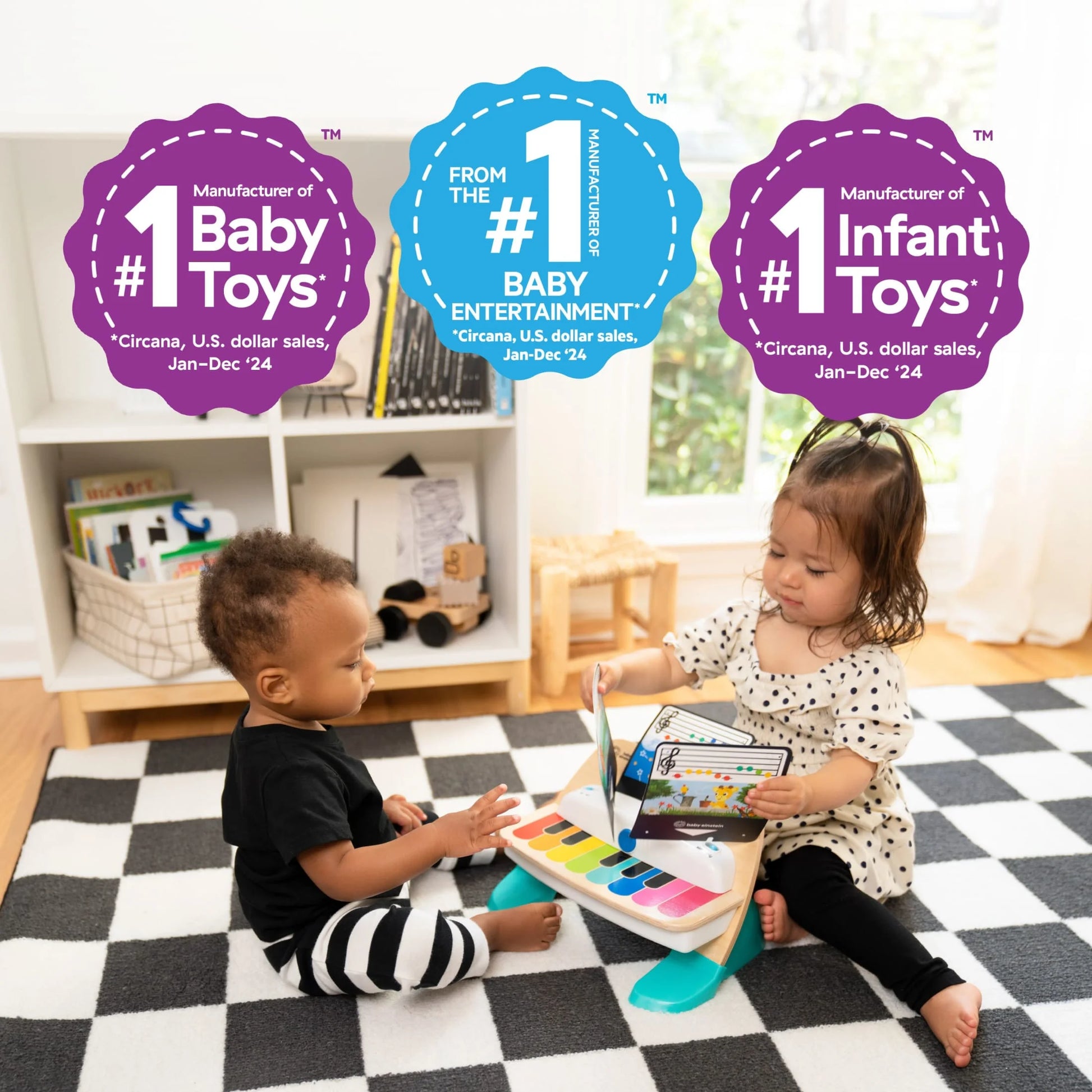 Hape Magic Touch Piano Wooden Musical Baby and Toddler Toy Age 6 Months and Up