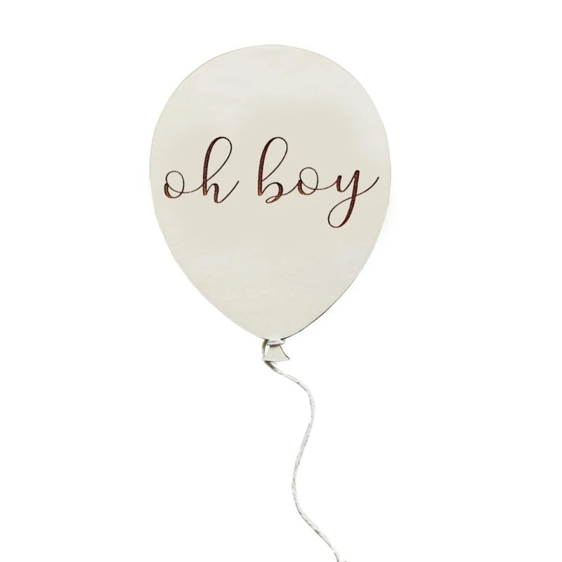 Baby Wooden Balloon Milestone Newborn Birth 1-12 Month Card Birthday Gift Toddler Wooden Commemorativenir Photography Prop Toy
