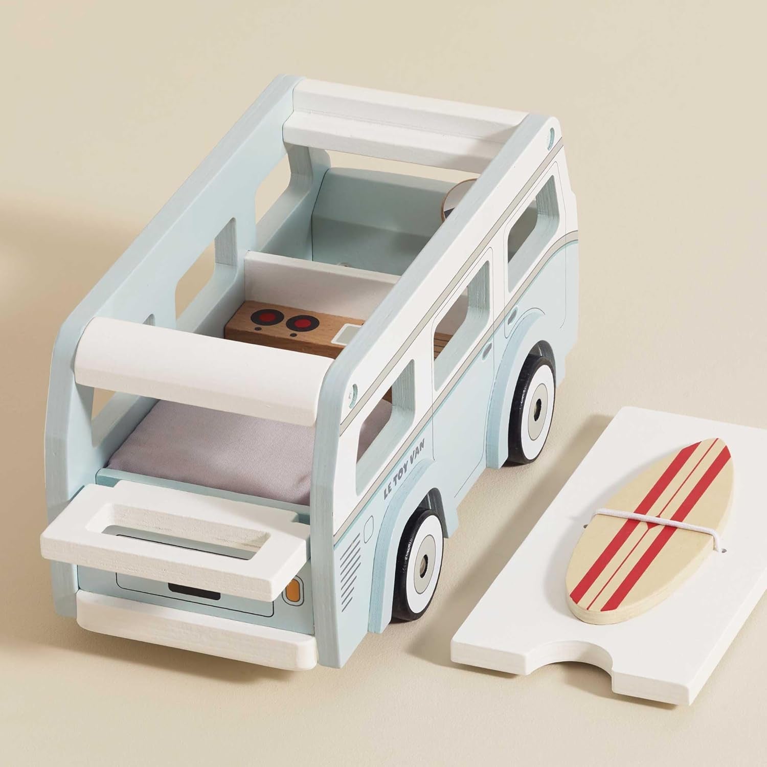 - Wooden Holiday Campervan with Detachable Surfboard | Suitable for 3 Year Old +