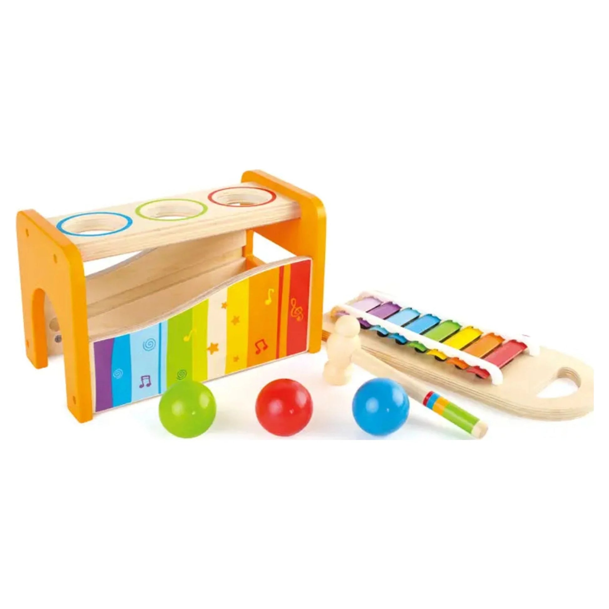 Pound & Tap Bench with Slide Out Xylophone, Musical Toy for Toddlers