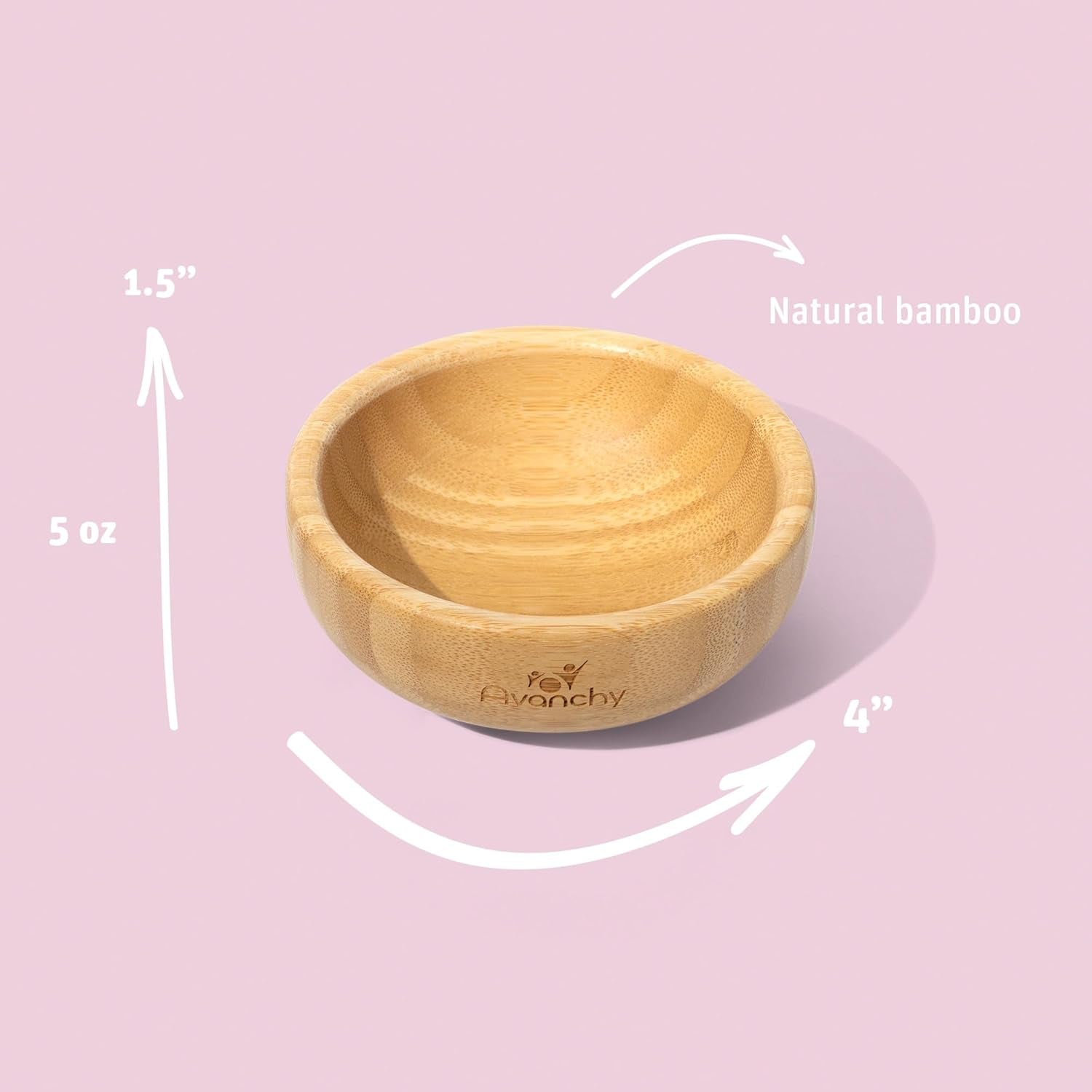 Bamboo La Petite Family Collections Gift Set Black - Includes Mini Bamboo Bowl, Silicone Bowl, Silicone Cup, and Bamboo Baby and Infant Spoons - Baby Dishes Set - Baby Shower Gifts
