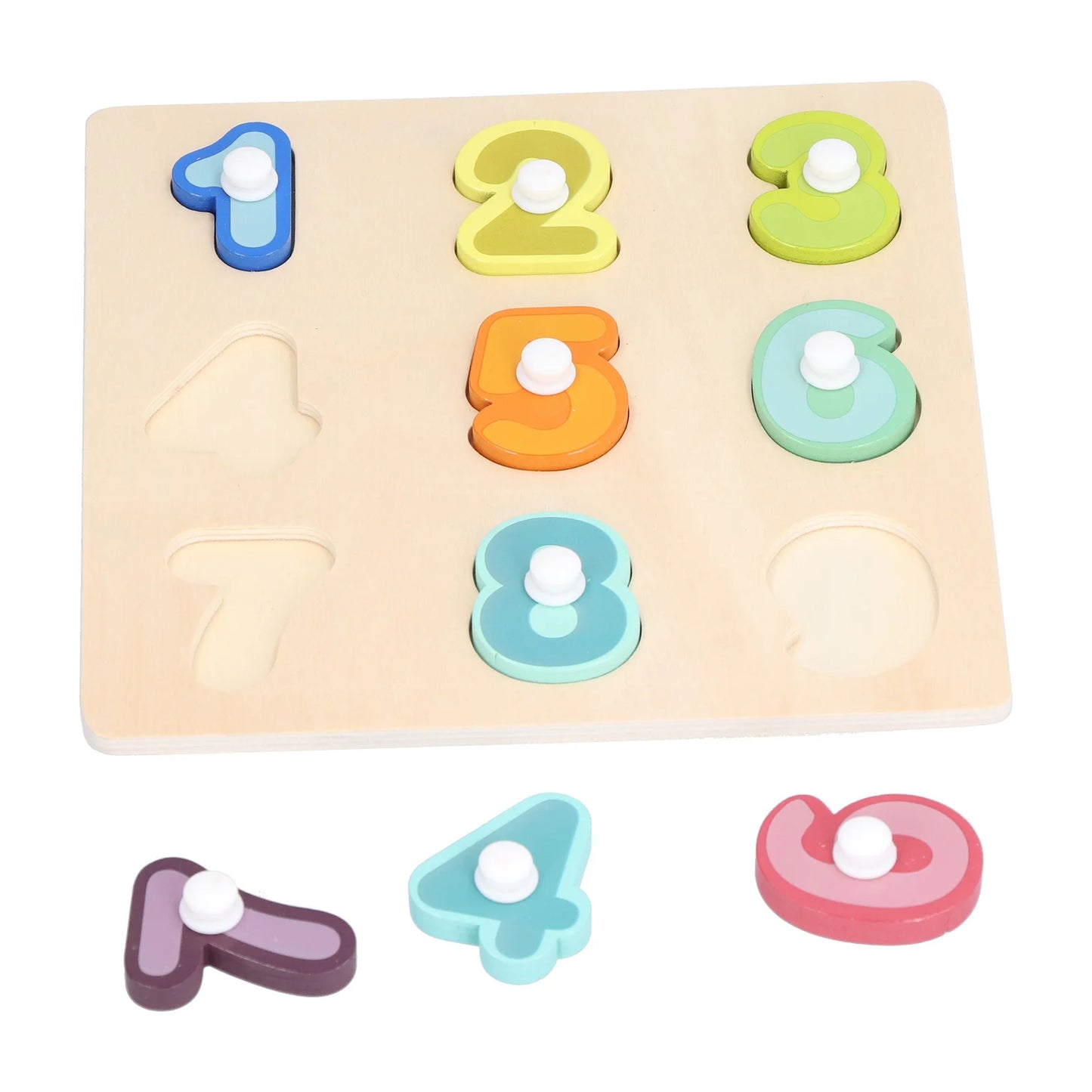 Wood Toddler Puzzles Toys,Wooden Peg Puzzles Toys Toddler Educational Knob Learning Puzzle Board Toys for Kids,Learning Board Puzzles Toys