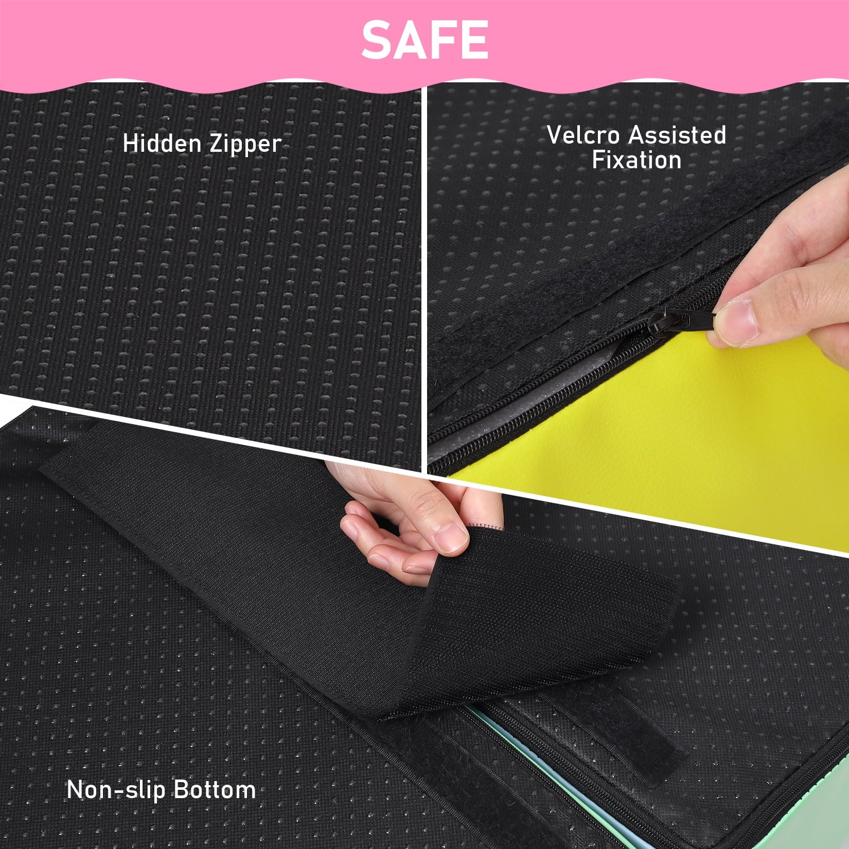 Kids Fun Playing Pad, Toddler Crawl Foam Set, Climb Slide Safe Active Play Mat for Child