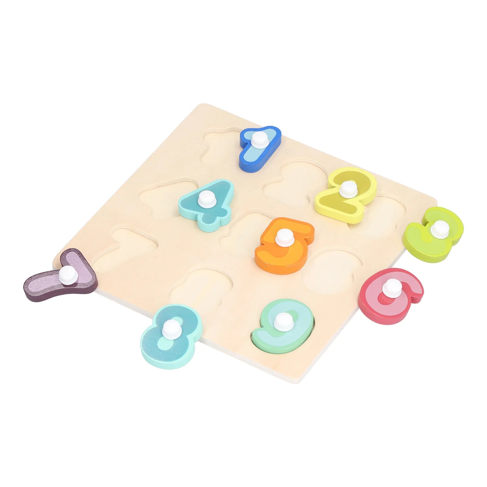 Wood Toddler Puzzles Toys,Wooden Peg Puzzles Toys Toddler Educational Knob Learning Puzzle Board Toys for Kids,Learning Board Puzzles Toys
