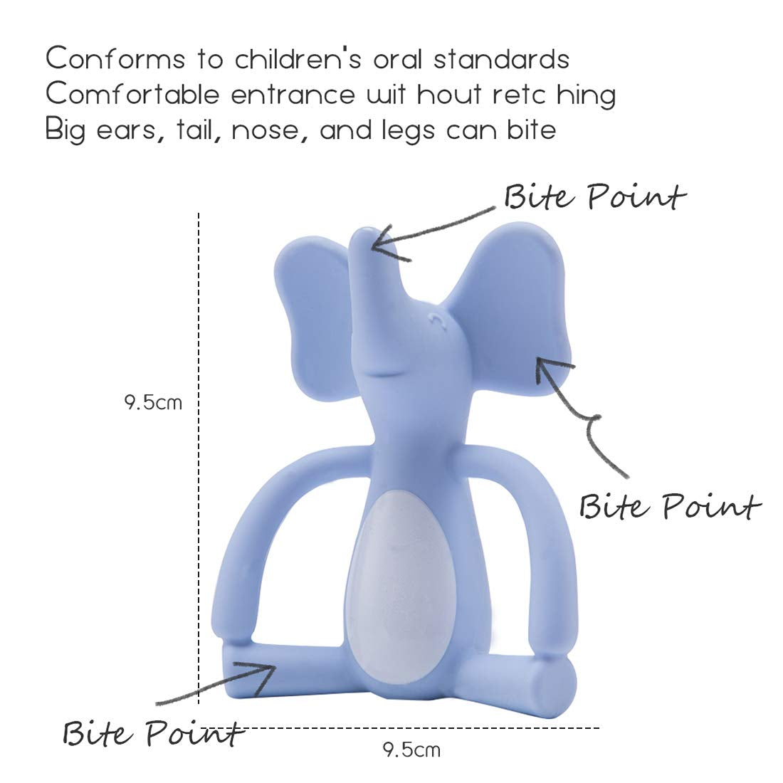 Silicone Teething Toys for Babies 3-6 Months Teethers Teething Tactile Sensory Toy for Babies & Kids Dishwasher-Safe for Toddlers & Infants