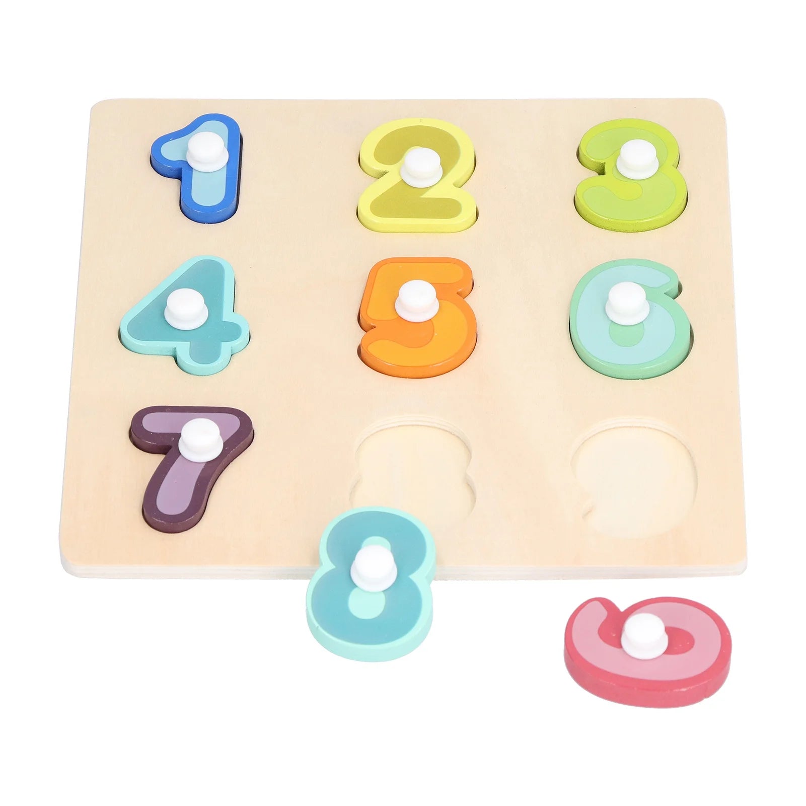 Wood Toddler Puzzles Toys,Wooden Peg Puzzles Toys Toddler Educational Knob Learning Puzzle Board Toys for Kids,Learning Board Puzzles Toys